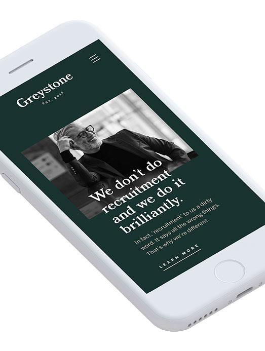 Greystone mobile website design