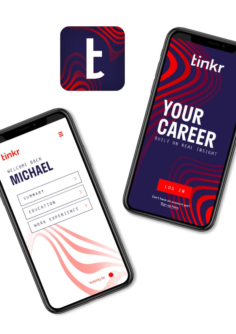 Tinkr app and icon designs