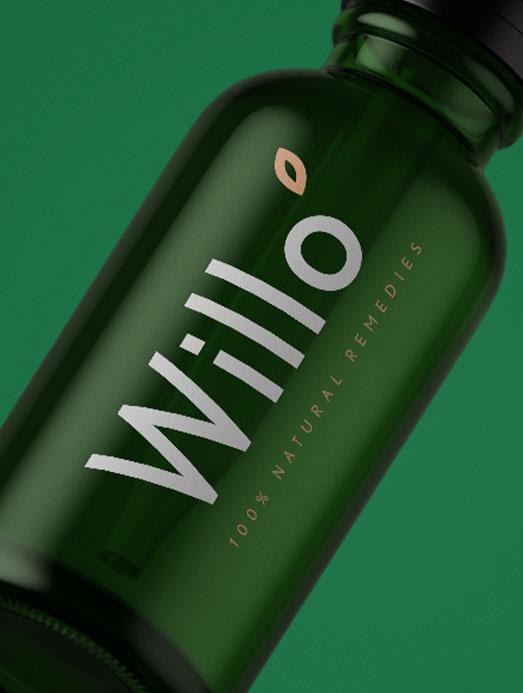 Willo tincture bottle design